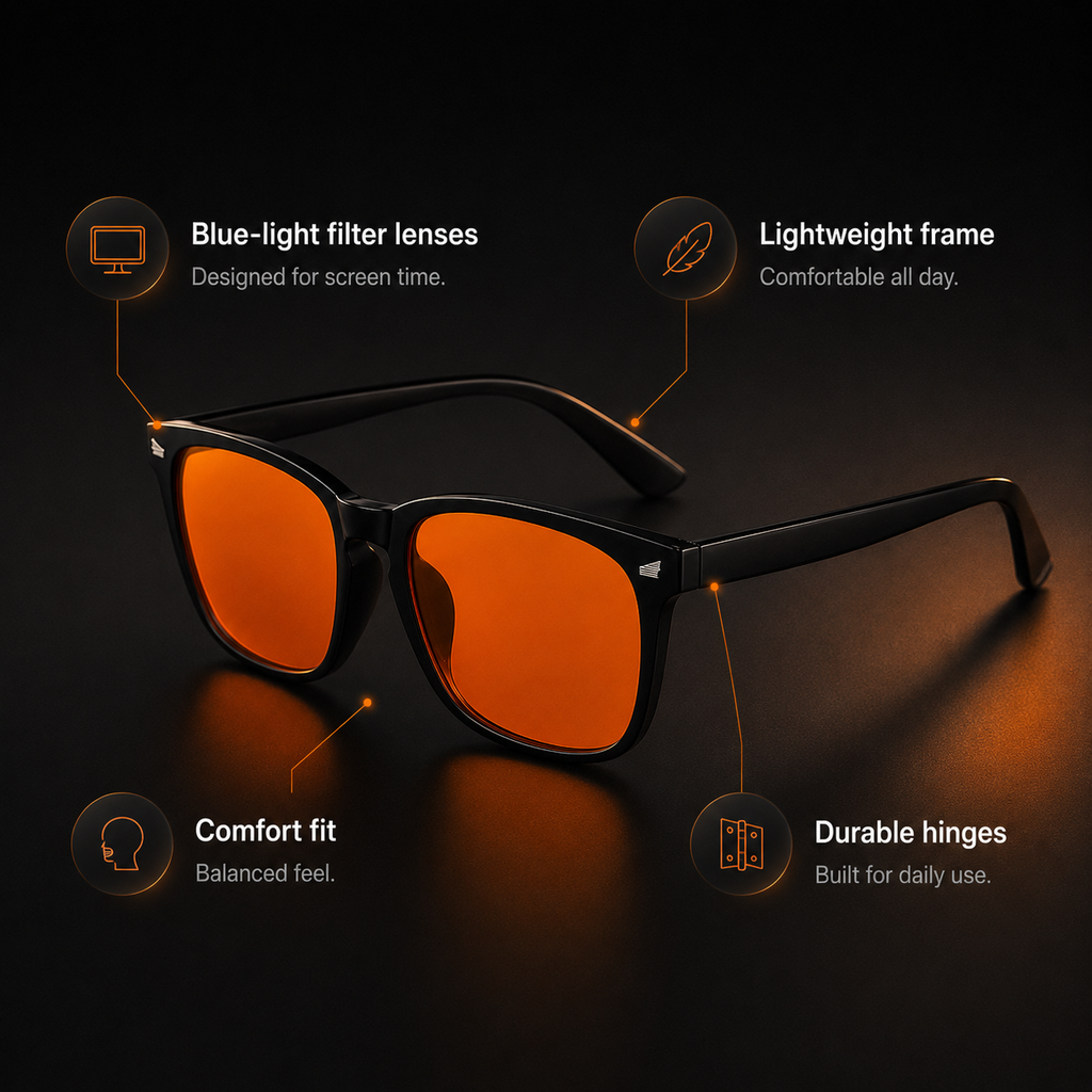 EyeLight Screen Glasses with Blue Light Filter